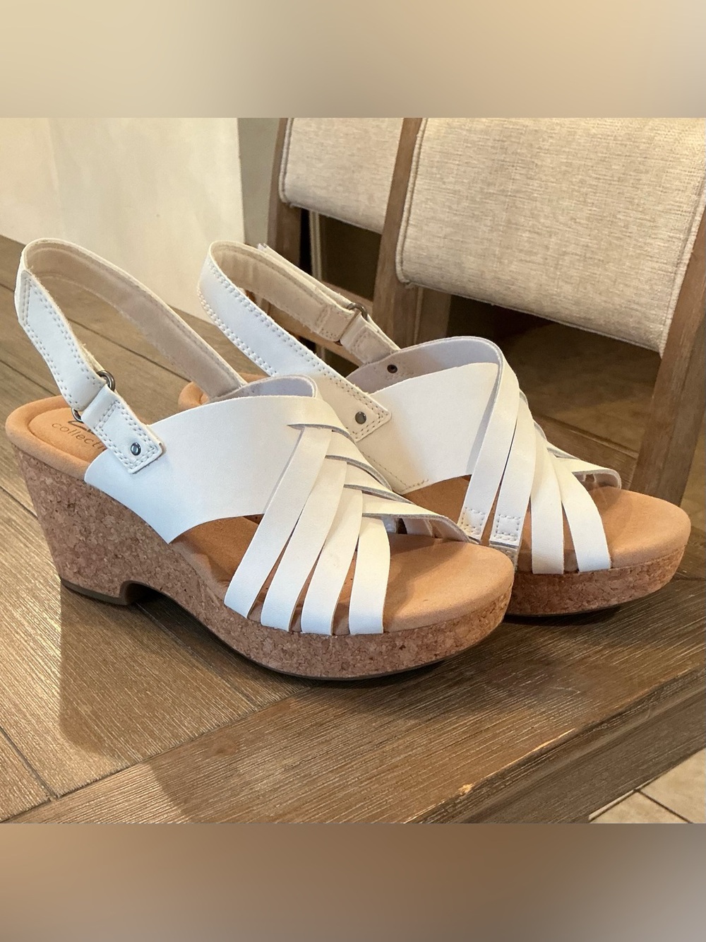 Clarks Women's Giselle Ivy Wedge Sandals